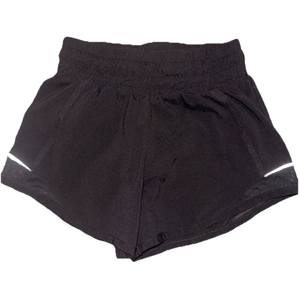 Athletic Works DriWorks Girls size 6/6X Black Shorts Elastic Waist Pull-On